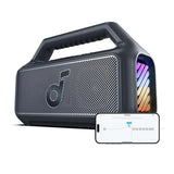 سماعة بلوتوث خارجية Boom 2، مقاومة للماء وقابلة للطفو، إضاءة RGB من Soundcore by Anker