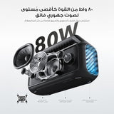 سماعة بلوتوث خارجية Boom 2، مقاومة للماء وقابلة للطفو، إضاءة RGB من Soundcore by Anker