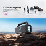 سماعة بلوتوث خارجية Boom 2، مقاومة للماء وقابلة للطفو، إضاءة RGB من Soundcore by Anker