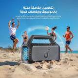 سماعة بلوتوث خارجية Boom 2، مقاومة للماء وقابلة للطفو، إضاءة RGB من Soundcore by Anker