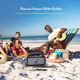 سماعة بلوتوث خارجية Boom 2، مقاومة للماء وقابلة للطفو، إضاءة RGB من Soundcore by Anker