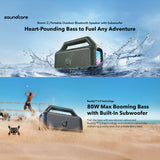 سماعة بلوتوث خارجية Boom 2، مقاومة للماء وقابلة للطفو، إضاءة RGB من Soundcore by Anker