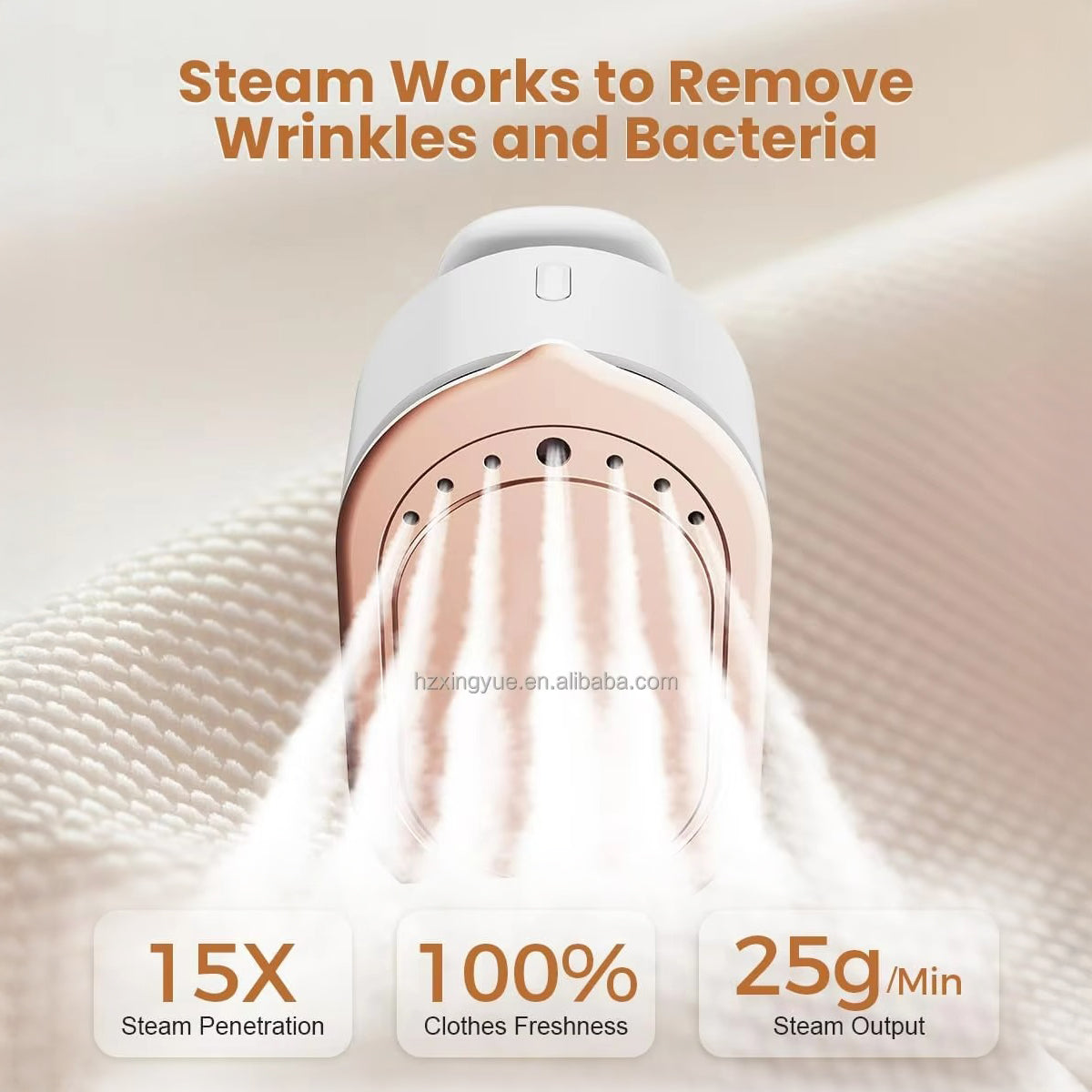 Handheld Clothes Steamer – Fast 15s Heat-Up, 5 Modes, Leakproof & Lightweight and Portable