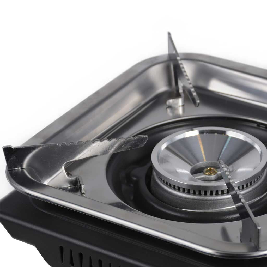 Camping Gas Stove 2400W with Cartridge, Adapter & Carry Case All-in-One