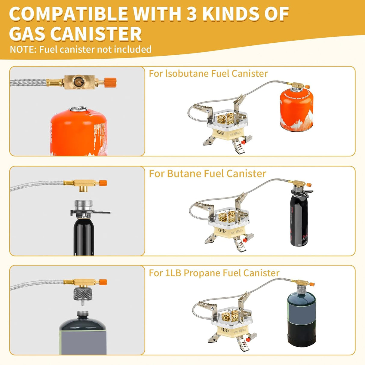 TAKU Murano Portable Camping Gas Stove 3 Burner TC-DF-10