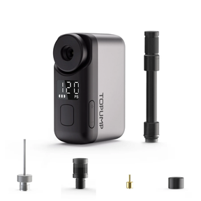 TB2 Pro Mini Electric Bike Pump – 120 PSI USB-C Rechargeable Tire Inflator by TOPUMP | Air Pump | SASKA Trading