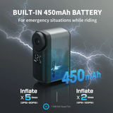 TB2 Pro Mini Electric Bike Pump – 120 PSI USB-C Rechargeable Tire Inflator by TOPUMP