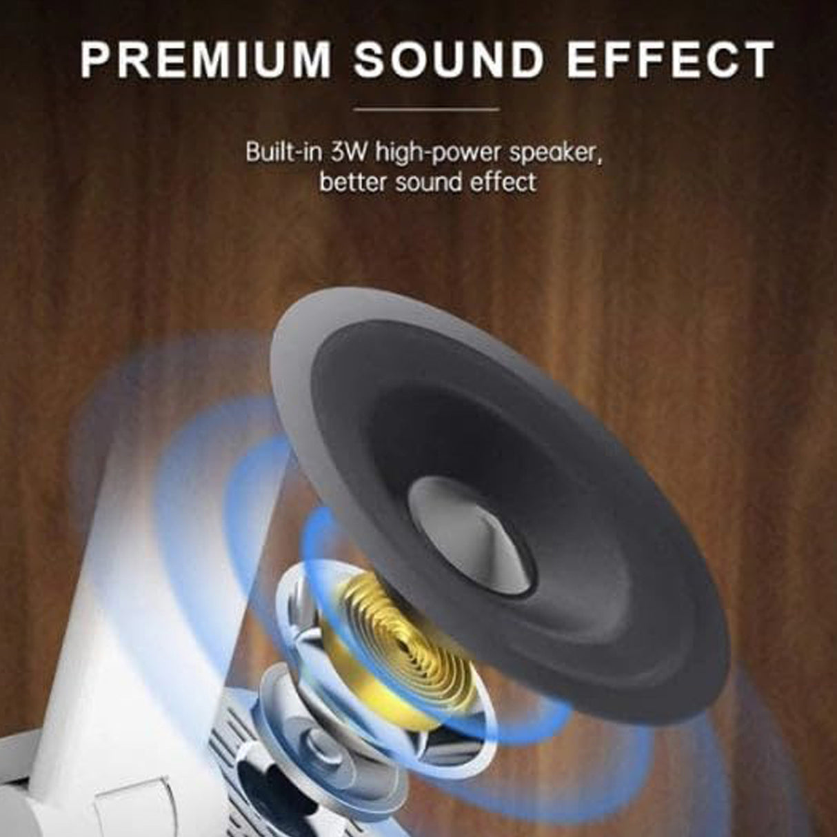 مصباح طاولة LED مع مكبر صوت قرآن وشحن لاسلكي 10 واط، صوت بلوتوث، إضاءة حماية للعين، تحكم عن بعد وتطبيق ذكي من Equantu