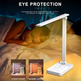 مصباح طاولة LED مع مكبر صوت قرآن وشحن لاسلكي 10 واط، صوت بلوتوث، إضاءة حماية للعين، تحكم عن بعد وتطبيق ذكي من Equantu