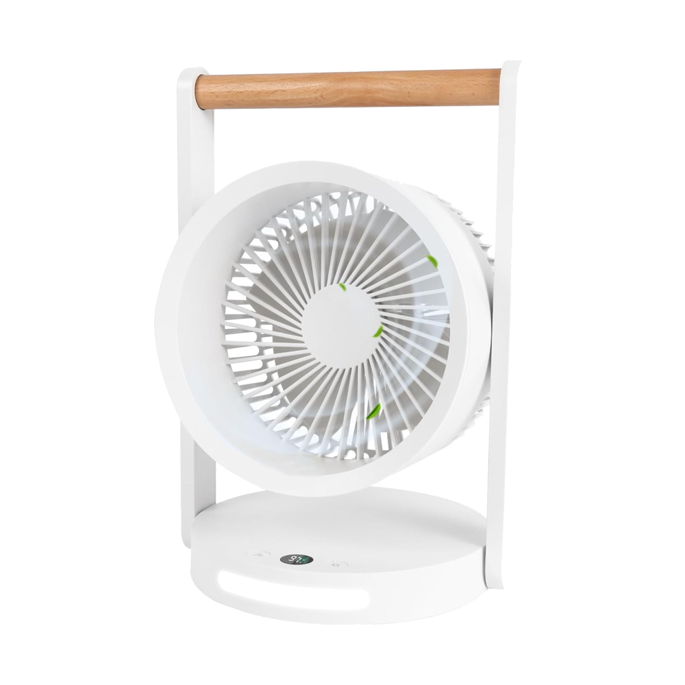 Battery Operated Tabletop Air Circulator Fan with Night Light