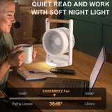 Quiet read  Tabletop Air Circulator Fan with Night Light - SASKA