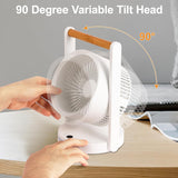 Adjustable  Tabletop Air Circulator Fan with Night Light - SASKA