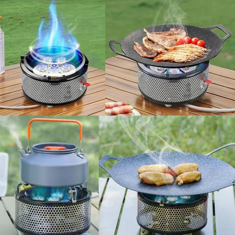 Portable Camping Gas Stove 6 Burner TC-DF-8 by TAKU Murano - SASKA Trading