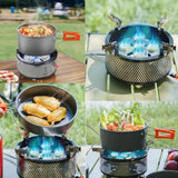 Portable Camping Gas Stove 6 Burner TC-DF-8 by TAKU Murano