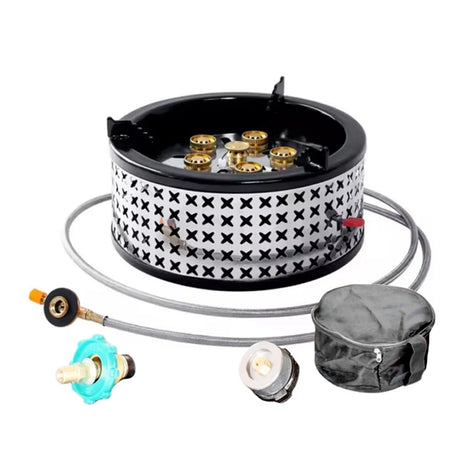 Portable Camping Gas Stove 6 Burner TC-DF-8 by TAKU Murano