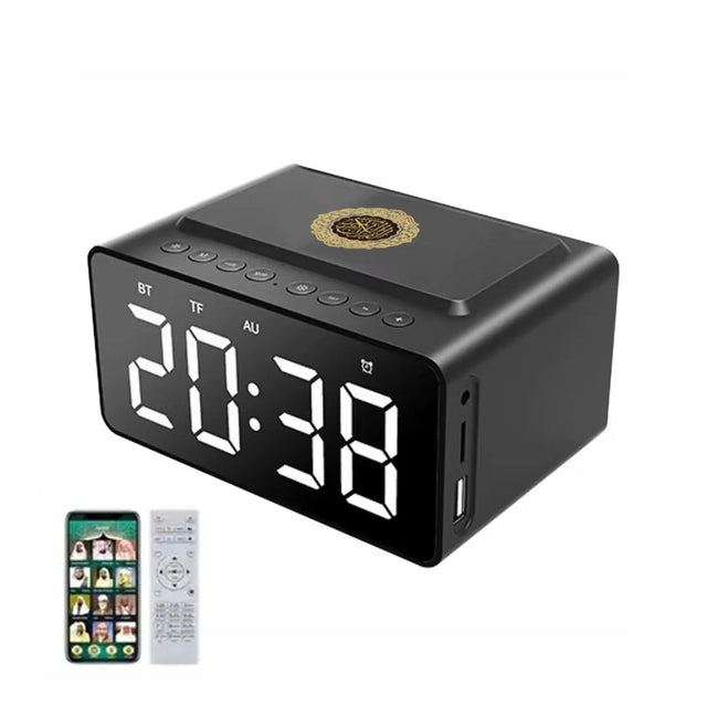 Quran Speaker with Azan Clock - SASKA- saska.ae