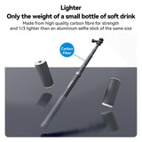 عصا سيلفي فائقة الطول من ألياف الكربون بطول 3 أمتار للكاميرات الرياضية والهواتف (الجيل الثالث) من TELESIN