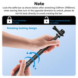 عصا سيلفي فائقة الطول من ألياف الكربون بطول 3 أمتار للكاميرات الرياضية والهواتف (الجيل الثالث) من TELESIN