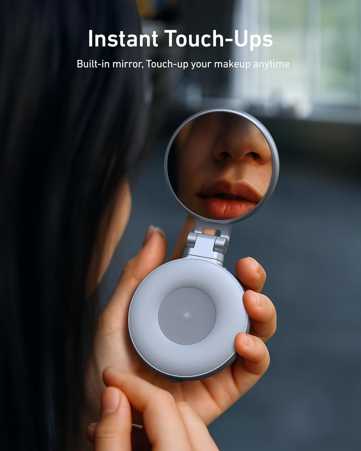 CO3 Magnetic Selfie Ring Light with Mirror, 3 Color and Adjustable Height by Telesin  LED Video Light SASKA Trading