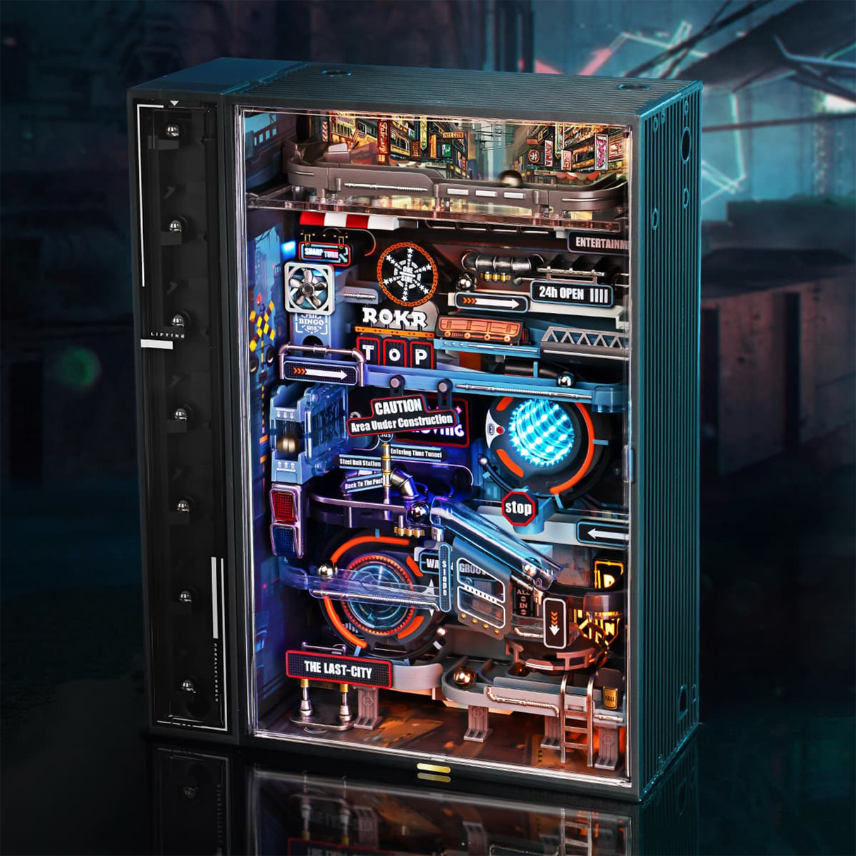The Last City Marble Run Mechanical 3D Puzzle – Futuristic Steampunk Building Set by ROKR | 3D Puzzle | SASKA Trading