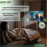 THRONE 27-Inch Portable Smart FHD Touchscreen TV Android 15 6GB RAM 128GB Storage 13MP Camera 27000mAh Battery 360° Rotating Display with Wheels by Green Lion
