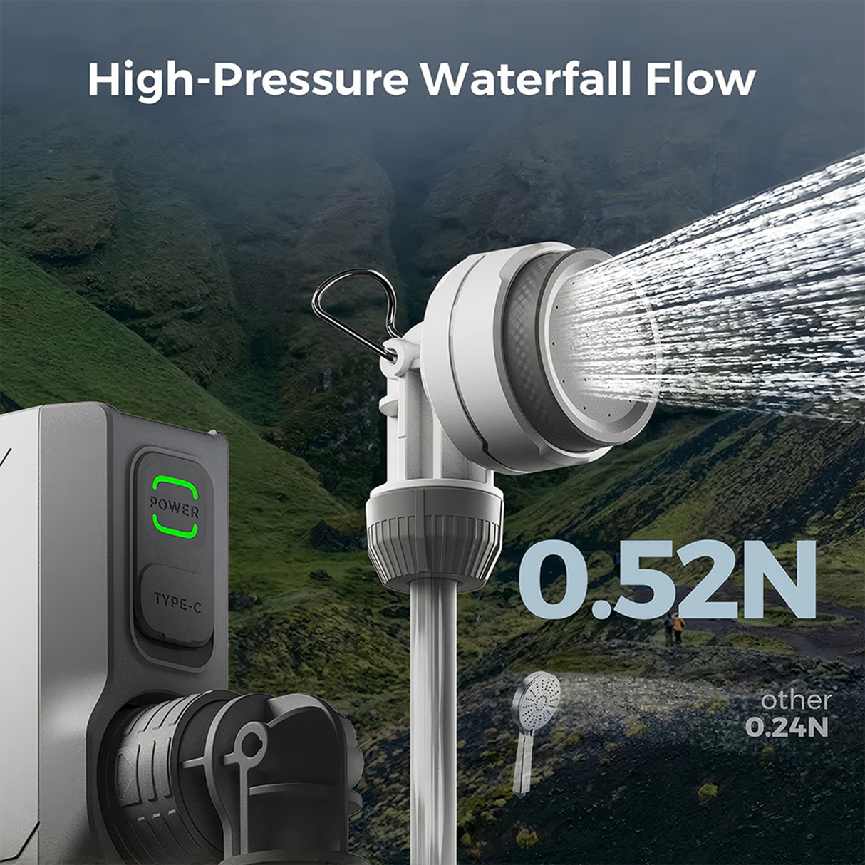 Tiny Shower – Ultra-Portable Outdoor Shower by FLEXTAIL | PORTABLE SHOWER | SASKA Trading