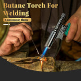 Multi-Purpose Butane Torch Lighter – High Heat, Wind Resistant, Indoor and Outdoor Use by FOCUS