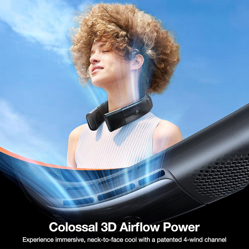 COOLiFY 2S Portable Neck Air Conditioner – Instant 360° Cooling, Wearable Fan with 28H Battery by Torras