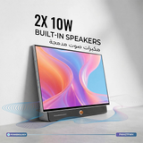 شاشة TouchVision Pro الذكية المحمولة 27 بوصة مع حقيبة حمل – نظام Android، بطارية 27000mAh، دقة FHD، WiFi وBluetooth من Powerology