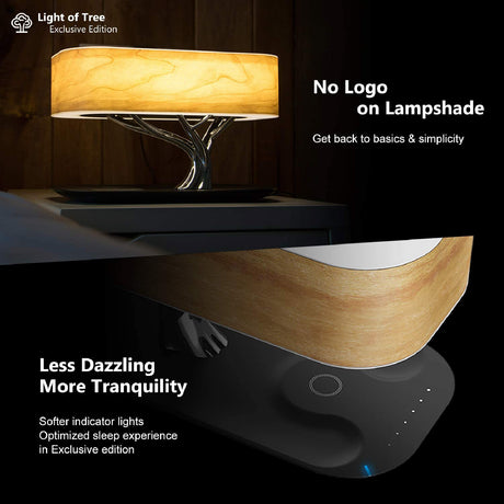 Tree Of Light - bedside Desk Lamp with wireless charger - SASKA