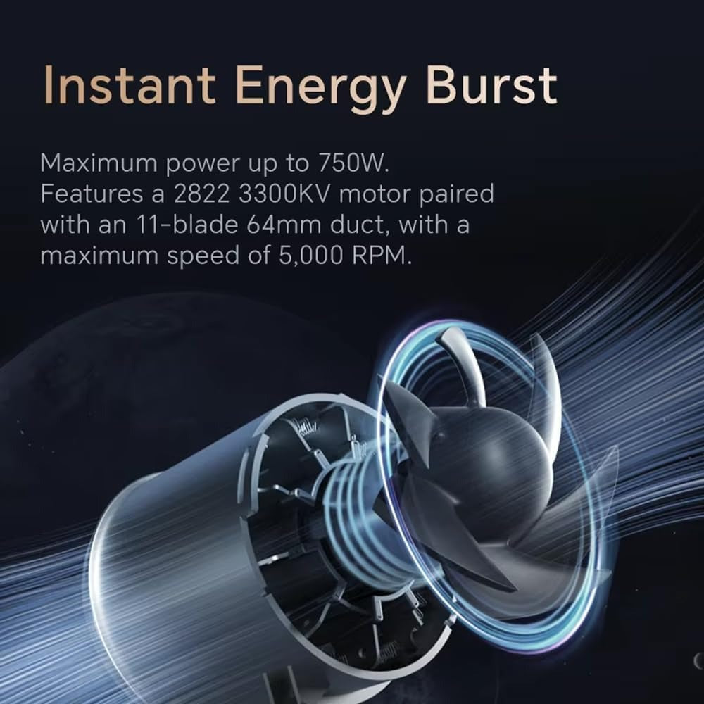 Cordless Air Blower Turbo Fan Dryer High-Speed Rechargeable Handheld Dryer for Cars, Home, and Office by Booster