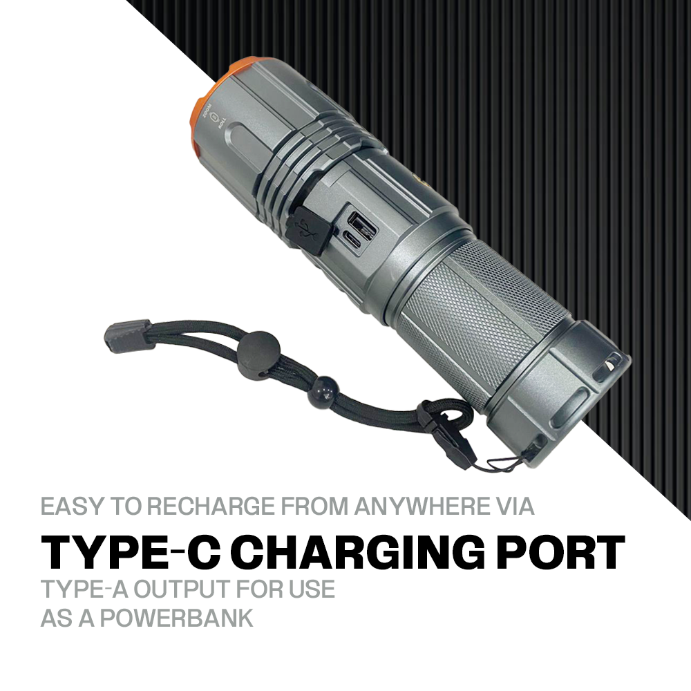 Rechargeable High-Power Flashlight YM-520 by YEMAO - SASKA Trading