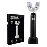 Ultrasonic U Shaped Electric Toothbrush for Adults, 360 Degree Deep Cleaning and Teeth Whitening by Magentak - SASKA - saska.ae