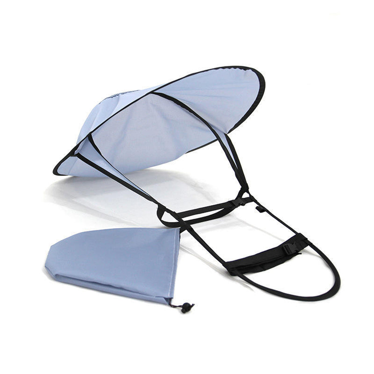 Handsfree UV Protection Umbrella Hat for Outdoor Camping, Beach & Hajj – Foldable Waterproof Sun Hat with Storage Bag for Men & Women