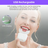 فرشاة أسنان كهربائية على شكل حرف U تعمل بالموجات فوق الصوتية للبالغين، معجلة لتبييض الأسنان، منظفة للأسنان