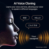W4 AI Interpreter Earbuds with Bone Voiceprint Sensor by TIMEKETTLE | Translator Device | SASKA Trading