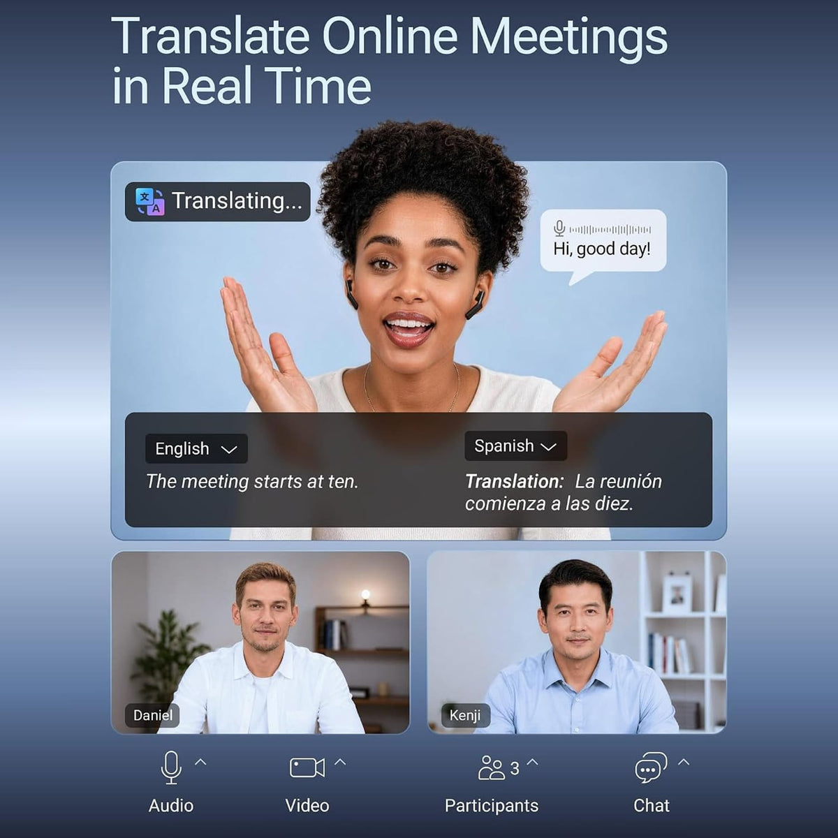 W4 Plus AI Real-Time Translation Earbuds with Bone Conduction by Timekettle, 52 Languages, 106 Accents, 13 Offline Language Packs, Two-Way Call & Video Translation