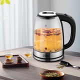 1.8L Glass Electric Kettle 1500W, Fast Boil Water Kettle with LED Light, Auto Shut-Off & Boil-Dry Protection by Winning Star