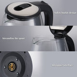 1.8L Glass Electric Kettle 1500W, Fast Boil Water Kettle with LED Light, Auto Shut-Off & Boil-Dry Protection by Winning Star