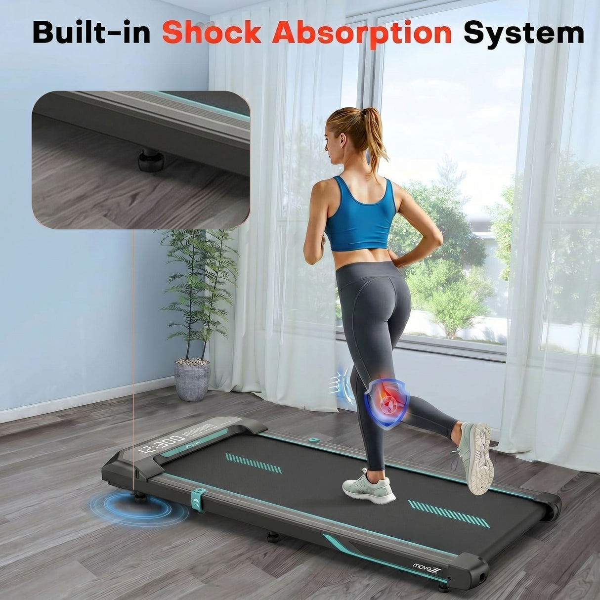 Walking Pad Treadmill for Home and Office Use Under Desk Walking Machine 0.75HP