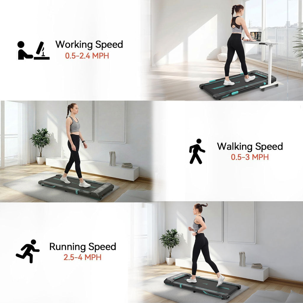 Walking Pad Treadmill for Home and Office Use Under Desk Walking Machine 0.75HP