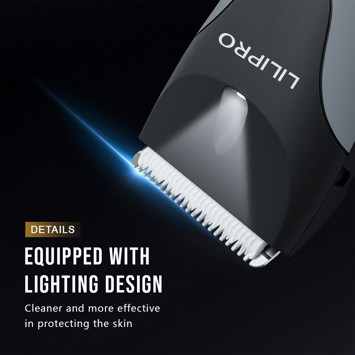 Waterproof Groin & Body Hair Trimmer with Replaceable Ceramic Blade B7 by LILIPRO | Hair Clipper | Buy Now at SASKA Trading
