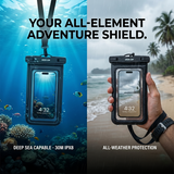 Waterproof Pouch for 7.2-inch Phone - Clear by Green Lion