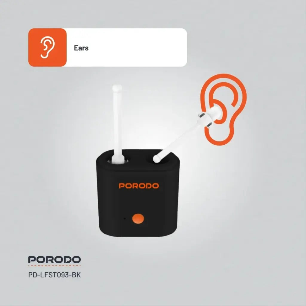 مجموعة إزالة الشعر بالشمع للنساء والرجال - سخان مزدوج، 50 غرام من حبيبات الشمع، سريع الذوبان من Porodo