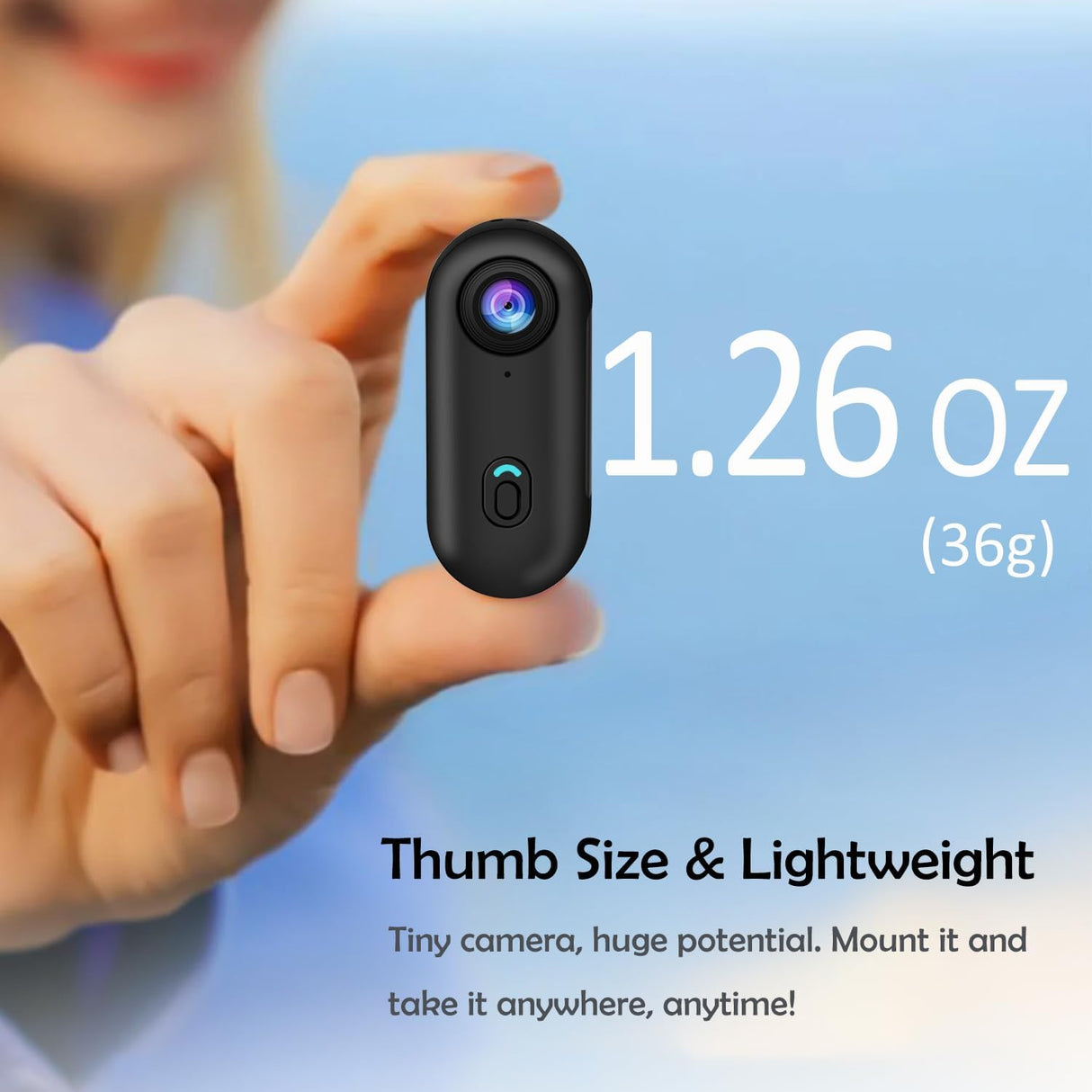 Wearable Mini Sports Camera 4K Wi-Fi Action Camera  Action Camera SASKA Trading