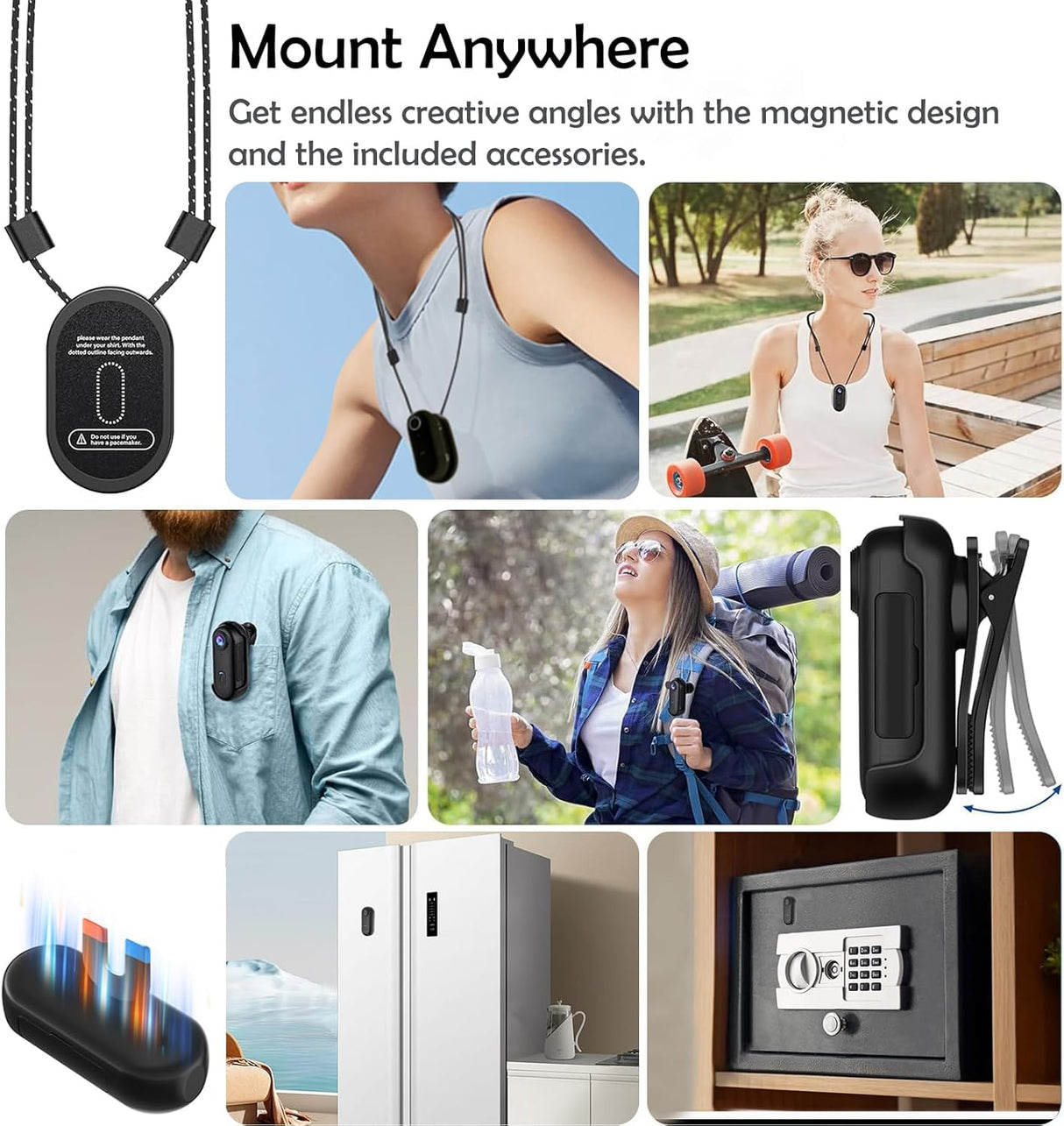 Wearable Mini Sports Camera 4K Wi-Fi Action Camera  Action Camera SASKA Trading