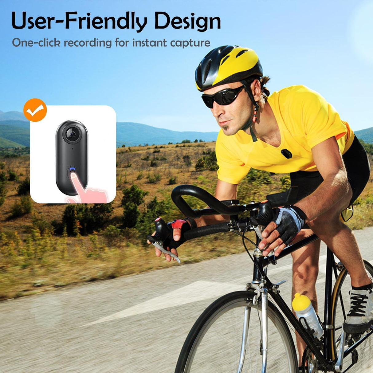 Wearable Mini Sports Camera 4K Wi-Fi Action Camera  Action Camera SASKA Trading