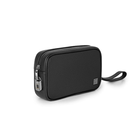 Genuine Leather Biometric Fingerprint Lock Pouch – RFID Blocking Secure Clutch by WiWU - saska - saska.ae
