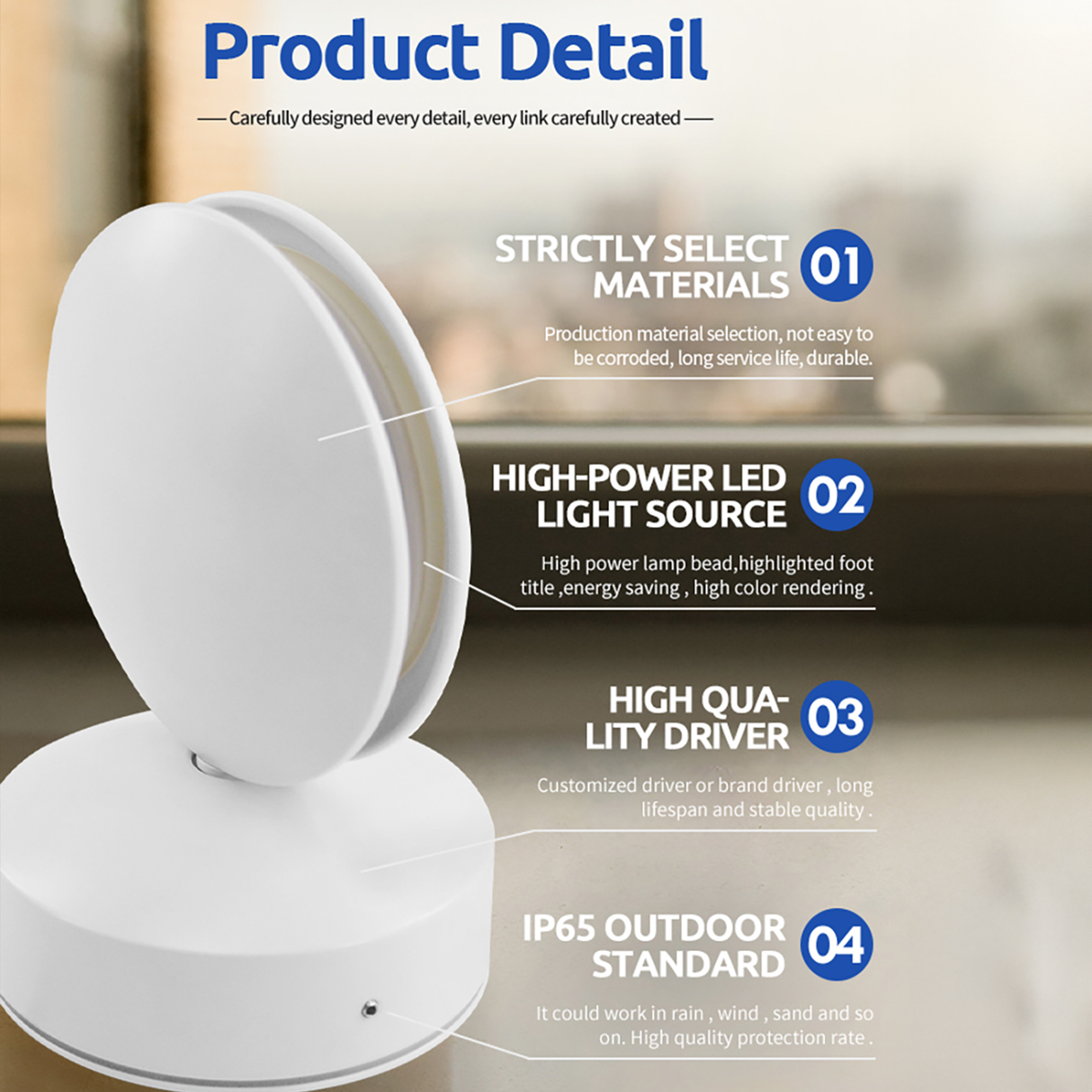 360° LED Window Sill Track Light 7W – Circular Wall & Window Frame Lamp, Energy-Efficient Ambient LED Lighting | LED Light | SASKA Trading