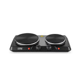 Double Electric Hot Plate 2500W (1500W + 1000W) ST-8201 by Winning Star, Dual Burner Portable Electric Cooker with Adjustable Temperature Control , SASKA UAE, SASKA